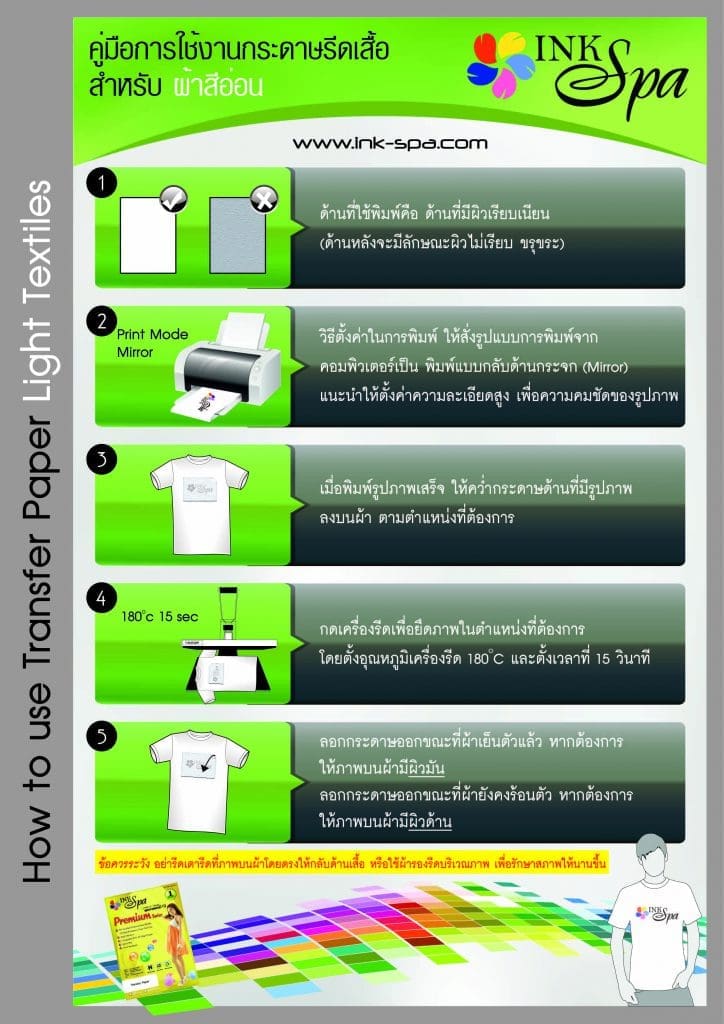 กระดาษทรานเฟอร์ Tranfer paper Light กระดาษทรานเฟอร์ไล้ กระดาษทรานเฟอร์ Tranfer Paper กระดาษทรานเฟอร์ กระดาษ Transfer Light paper