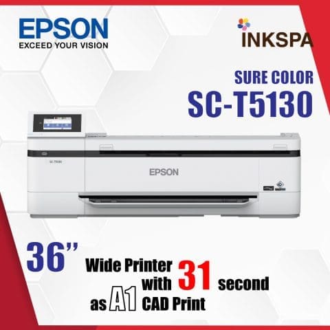 epson t5130 เครื่องพิมพ์ cad เครื่องพิมพ์แบบแปลน เครื่องสแกน เครื่องพิมพ์แพทเทิร์นเสื้อ เครื่องพิมพ์โปสเตอร์
