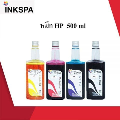 หมึกพิมพ์ หมึก HP 500ml 4 สี BK/C/M/Y หมึกอิงค์เจ็ท ชนิดเติม ใช้ร่วมกับเครื่องพิมพ์อิงค์เจ็ท ด้วยน้ำหมึกคุณภาพดี