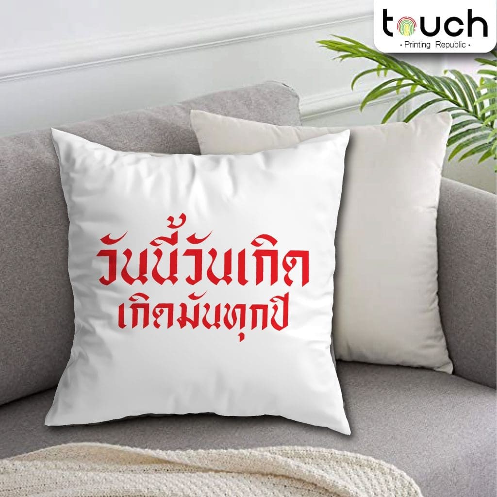 ปลอกหมอน สกรีนได้ ถอดซักได้