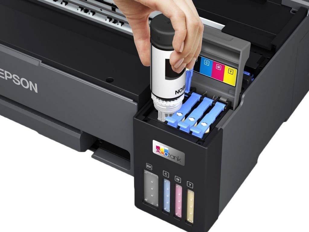 Epson L11050 Ecotank เครื่องพิมพ์เสื้อ เครื่องพิมพ์เอกสาร เครื่องพิมพ์ สำนักงาน เครื่องพิมพ์รูป เครื่องพิมพ์ภาพ เครื่องพิมพ์หมึกแท้งค์ เอปสัน inktank printer heat-free technology ประกัน 2 ปี