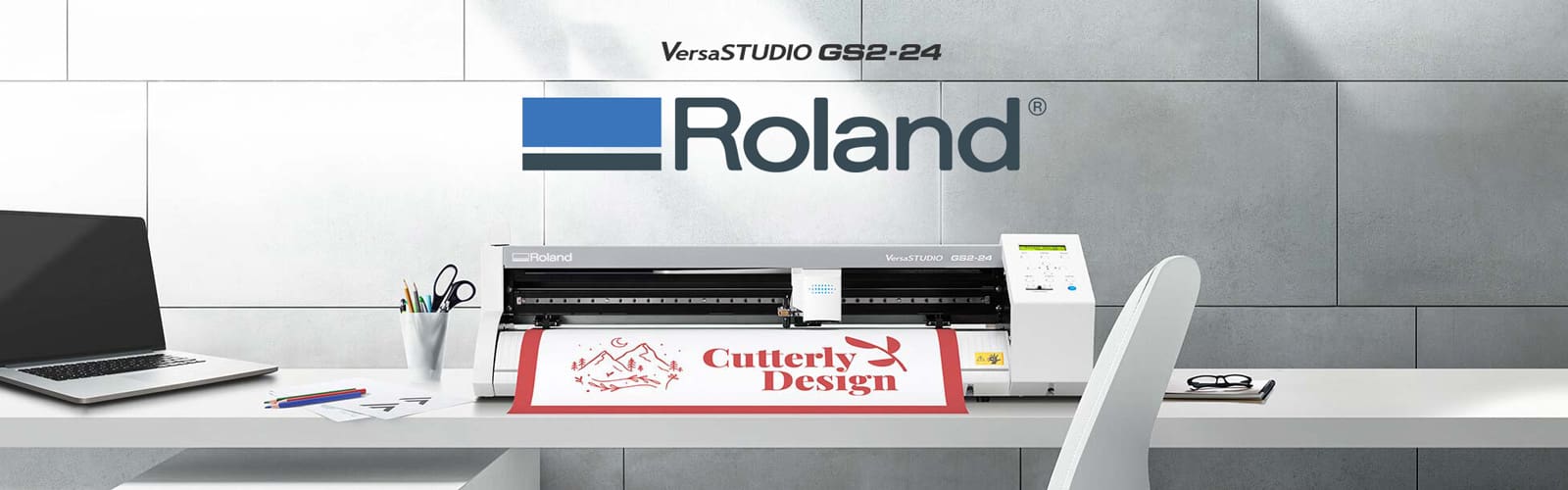 เครื่องตัดสติกเกอร์ roland gs2-24 เครื่องตัดไวนิล ตั้งโต๊ะ สติกเกอร์ ไวนิล เฟล็ก ฉลากสินค้า ลาเบล ป้ายสินค้า ป้ายราคา ตัวรีดติดเสื้อ อาร์ตบอร์ด คาร์ดบอร์ด งานคราฟ